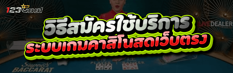 วิธีสมัครใช้บริการระบบ เกมคาสิ